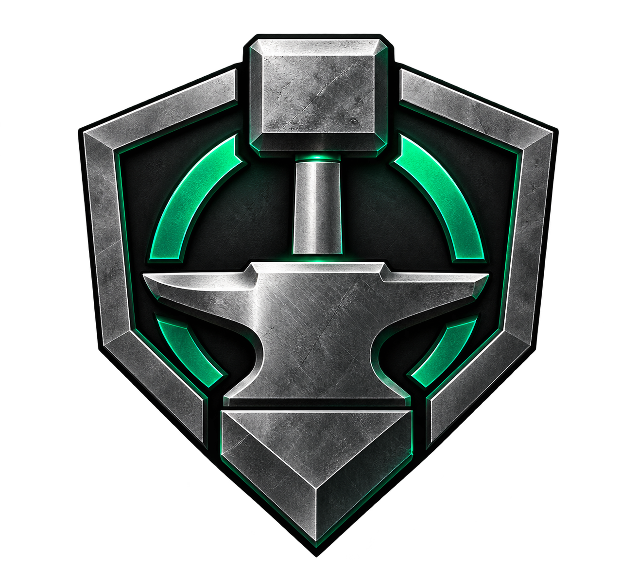 OpsO hammer and anvil shield emblem